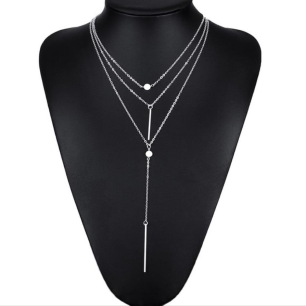 Layer Gold Dainty Necklace/Layer Choker - Picture 4 of 4